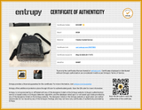 Mcm Stark Black Leather Gray Visetos Coated Canvas Backpack Do0626orxde Entrupy Certificate