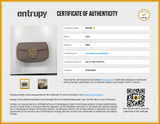 Gucci Marmont Super Mini Bag In Taupe Matelassé Leather Fw0126wzxdu Entrupy Certificate