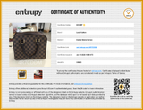 Louis Vuitton Damier Ebene Triana Handbag Sd0626rcpdu Entrupy Certificate
