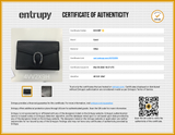 Gucci Dionysus Black Leather Wallet With Chain Eb0426wrxdu Entrupy Certificate