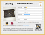 Louis Vuitton Kirigami Monogram Coated Canvas Pouch Do0826lexde Entrupy Certificate