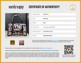 Balenciaga Xs Hourglass Graffiti Bag Red Aa0326rrzsa Entrupy Certificate