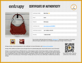 Gucci Red Gg Monogram Canvas Hobo Shoulder Bag Eb0826lrxsa Entrupy Certificate