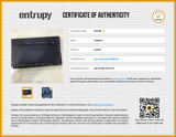 Valentino Garavani Rock Stud Dark Blue Leather Clutch Eb0526pxzde Entrupy Certificate