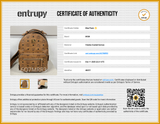 Mcm Stark Visetos Cognac Backpack  Eb0126oxzsa Entrupy Certificate