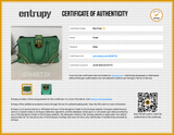 Prada Saffiano Leather Studded Promenade Satchel Green Aa0826wxzsa Entrupy Certificate