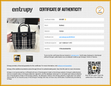 Burberry Mini Bloomsbury Black Leather Calico Reversible Tote Do0526rrxde Entrupy Certificate