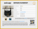Burberry Mini B Clip Black Leather Messenger Bag With Check Strap Eb0726rxzsa Entrupy Certificate