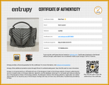 Yves Saint Laurent Quilted Chevron Sheepskin College Top Handle Bag Eb0526eixsa Entrupy Certificate