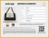 Yves Saint Laurent Small Kate Chain Bag In Alabaster & Black Leather Fw0926ezxdu Entrupy Certificate