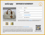Mcm Monogram Canvas Ella Lauretos Boston Bag Eb0626oxzsa Entrupy Certificate