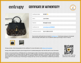 Louis Vuitton Locky Bb Monogram & Black Leather Top Handle Bag Eb0426cxzde Entrupy Certificate