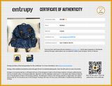 Burberry Blue & Black Python Print Nylon Backpack Eb0126wxzde Entrupy Certificate