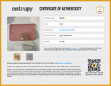Chanel Pink Quilted Caviar Boy Wallet On Chain Eb1026lsxzde Entrupy Certificate