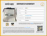 Gucci 516689 Printed Logo Beige Leather Drawstring Backpack Do0326wxzde Entrupy Certificate