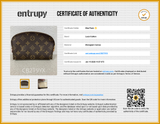 Louis Vuitton Mongram Cosmetic Pouch Eb0426oxzsa Entrupy Certificate