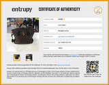 Louis Vuitton Flower Brown Monogram Black Leather Zipped Tote Do0626lixzde Entrupy Certificate