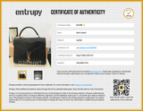 Yves Saint Laurent Cassandra Top Handle Bag In Croc-embossed Leather Fw0226sxzdu Entrupy Certificate