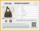 Louis Vuitton Pochette Bosphore Crossbody Bag Sd0626exldu Entrupy Certificate