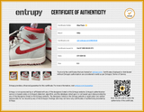 Nike Zoom Air Jordan 1 Sneakers Size 8.5 Dv1304-106 Eb1125exsa Entrupy Certificate