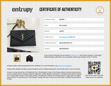 Yves Saint Laurent Quilted Chevron Leather Envelope Chain Wallet Eb0726pxzdu Entrupy Certificate