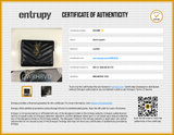 Yves Saint Laurent Ysl Black Chevron Quilted Leather Trifold Wallet Do0426oxzde Entrupy Certificate