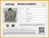 Gucci Coated Canvas Tiger Tote Beige Aa0526pwzsa Entrupy Certificate