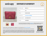 Gucci Gg Matelasse Pink Leather Wallet Eb0726lorsa Entrupy Certificate