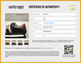 Gucci Ace Logo Strap Black Leather Sneakers Size 7.5 Eb0526crsa Entrupy Certificate