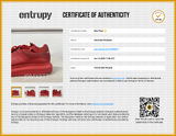 Alexander Mcqueen Oversized Red Leather Sneakers Size 42 Eb0626lxzsa Entrupy Certificate
