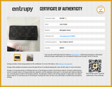 Louis Vuitton Porte Yen Monogram Coated Canvas Wallet Do0726oxzde Entrupy Certificate