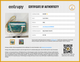 Louis Vuitton X Virgil Abloh Volga Pochette Prism Monogram Wristlet Do0526sxzde Entrupy Certificate