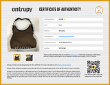 Gucci 107752 Gg Brown Canvas Leather Hobo Shoulder Bag Do0726exde Entrupy Certificate