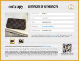 Louis Vuitton Pochette Clés Key Pouch In Damier Ebene Coated Canvas Fw0726lxzdu Entrupy Certificate