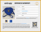 Louis Vuitton New Wave Heart Quilted Blue Leather Bag Eb0826llxzsa Entrupy Certificate