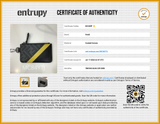 Fendi Ff Diagonal Black & Yellow Stripe Coin Pouch Keychain Wallet Eb0826crde Entrupy Certificate