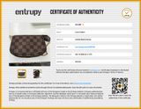 Louis Vuitton Mini Pochette Accessoire In Damier Ebene Coated Canvas Fw1225ozxdu Entrupy Certificate