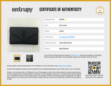 Saint Laurent Chevron Quilted Cassandre Envelope Wallet With Chain Eb0826ixzdu Entrupy Certificate