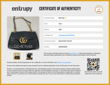 Gucci Marmont Black Shoulder Bag Aa0626pzxsa Entrupy Certificate