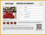 Balenciaga Triple S Sneakers In Red Allover Logo Faux Leather Size 8 Fw0926lrxdu Entrupy Certificate