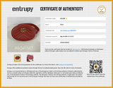 Gucci Gg Marmont Quilted Chevron Red Leather Belt Bag Size 85/34 Eb0926wxzsa Entrupy Certificate