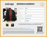 Gucci Sherry Line Web Stripe Backpack In Black Techno Canvas Fw1225rzxdu Entrupy Certificate