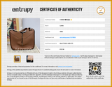 Loewe Small Hammock Brown Shoulder Bag Sd0526lorsde Entrupy Certificate