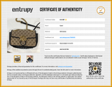Gucci Diagonal Quilted Gg Monogram Canvas Marmont Shoulder Bag Eb0526irxde Entrupy Certificate