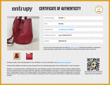 Burberry Poppy Textured Leather Lorne Bucket Bag Red Aa0926lzxsa Entrupy Certificate