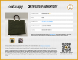 Fendi Sunshine Olive Green Fabric Ff Logo Tote Bag Eb0726lixzde Entrupy Certificate