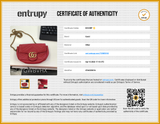 Gucci Super Mini Marmont Bag In Hibiscus Red Matelassé Leather Fw0526oordu Entrupy Certificate