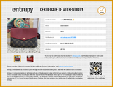 Louis Vuitton Cerise Monogram Twice Pochette Sd0526ewlde Entrupy Certificate
