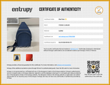 Christian Louboutin Loubifunk Blue Leather Backpack Aa0325sxzsa Entrupy Certificate