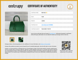 Fendi 2jours Green Leather Tote Bag Eb0826pxzsa Entrupy Certificate